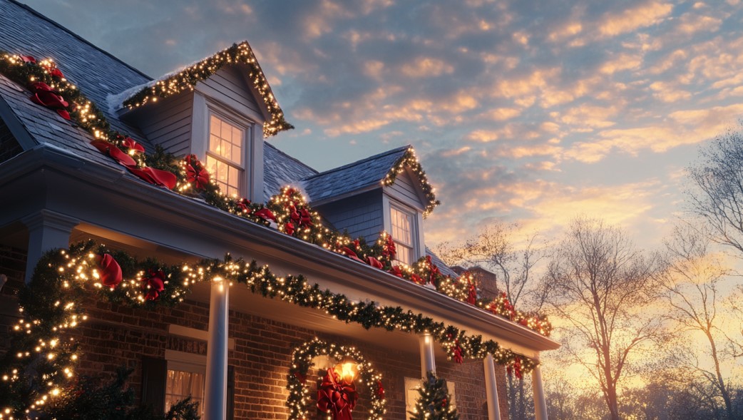 holiday decorating tips on roof in Atlanta